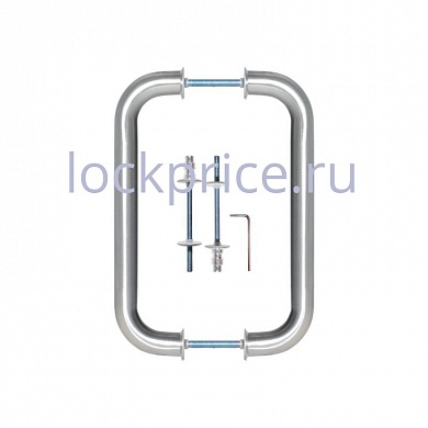 Картинка Комплект дверных ручек-скоб PHS02-25-300 SS